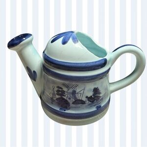 3/$18 Vtg Chadwick Miller Delf Music Ceramic Watering Can 1974 Japan *Call-Outs*